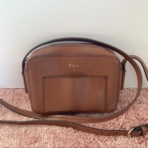 Small Brown Ralph Lauren Crossbody Purse